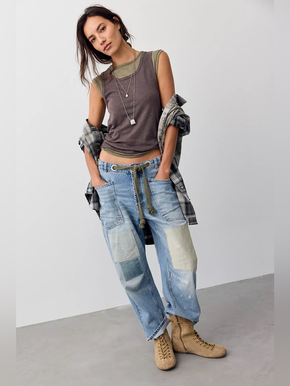 We The Free Moxie Pull-On Barrel Jeans Truest Blue